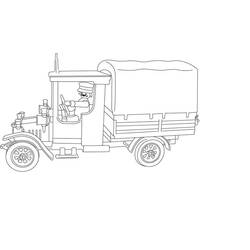 Dibujo para colorear: Truck (Transporte) #135685 - Dibujos para Colorear e Imprimir Gratis
