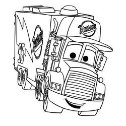 Dibujo para colorear: Truck (Transporte) #135707 - Dibujos para colorear