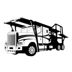 Dibujo para colorear: Truck (Transporte) #135723 - Dibujos para colorear