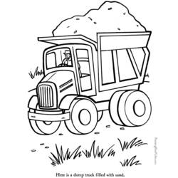 Dibujo para colorear: Truck (Transporte) #135725 - Dibujos para Colorear e Imprimir Gratis