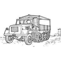 Dibujo para colorear: Truck (Transporte) #135754 - Dibujos para colorear