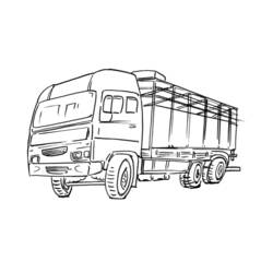 Dibujo para colorear: Truck (Transporte) #135755 - Dibujos para Colorear e Imprimir Gratis
