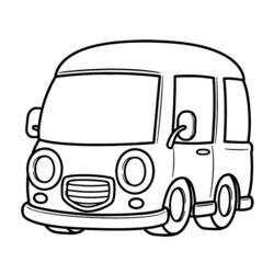 Dibujo para colorear: Van (Transporte) #145095 - Dibujos para colorear