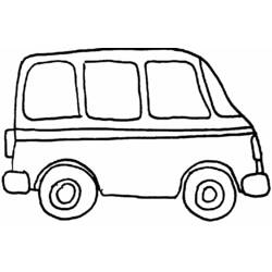 Dibujo para colorear: Van (Transporte) #145100 - Dibujos para colorear