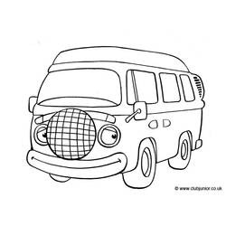 Dibujo para colorear: Van (Transporte) #145106 - Dibujos para colorear