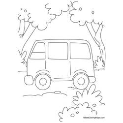 Dibujo para colorear: Van (Transporte) #145108 - Dibujos para colorear