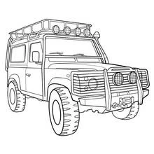 Dibujo Vehículos 4x4 (Transporte) #145943 para imprimir y colorear