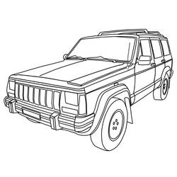 Dibujo Vehículos 4x4 (Transporte) #180991 para imprimir y colorear