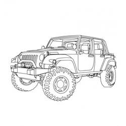 Dibujo Vehículos 4x4 (Transporte) #180996 para imprimir y colorear