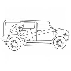 Dibujo Vehículos 4x4 (Transporte) #180998 para imprimir y colorear