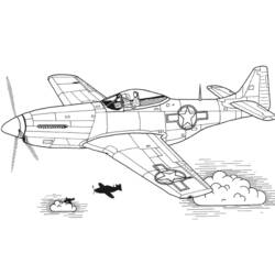 Dibujo para colorear: War Planes (Transporte) #141048 - Dibujos para colorear