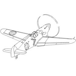 Dibujo para colorear: War Planes (Transporte) #141108 - Dibujos para colorear