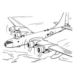 Dibujo para colorear: War Planes (Transporte) #141118 - Dibujos para colorear