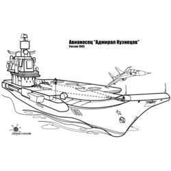 Dibujo para colorear: Warship (Transporte) #138456 - Dibujos para colorear
