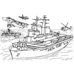 Dibujo para colorear: Warship (Transporte) #138466 - Dibujos para colorear