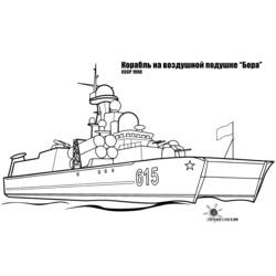 Dibujo para colorear: Warship (Transporte) #138467 - Dibujos para colorear