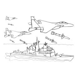Dibujo para colorear: Warship (Transporte) #138534 - Dibujos para colorear