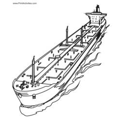 Dibujo para colorear: Warship (Transporte) #138638 - Dibujos para colorear