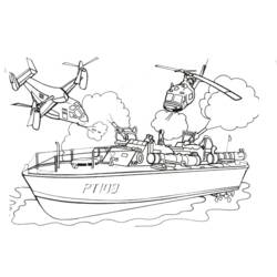 Dibujo para colorear: Warship (Transporte) #138665 - Dibujos para colorear