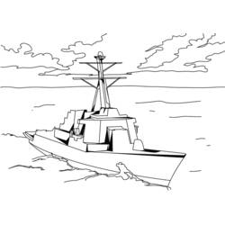 Dibujo para colorear: Warship (Transporte) #138741 - Dibujos para colorear