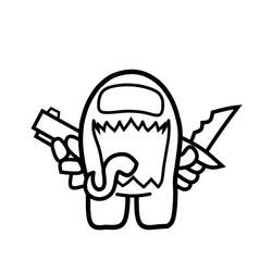 Dibujo para colorear: Among Us (Videojuegos) #171949 - Dibujos para Colorear e Imprimir Gratis
