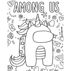 Dibujo para colorear: Among Us (Videojuegos) #171985 - Dibujos para Colorear e Imprimir Gratis