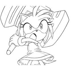 Dibujo para colorear: Amy Rose (Videojuegos) #184211 - Dibujos para Colorear e Imprimir Gratis