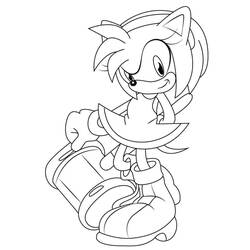 Dibujo para colorear: Amy Rose (Videojuegos) #184217 - Dibujos para Colorear e Imprimir Gratis