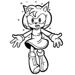 Dibujo para colorear: Amy Rose (Videojuegos) #184222 - Dibujos para Colorear e Imprimir Gratis
