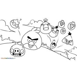 Dibujo para colorear: Angry Birds (Videojuegos) #25051 - Dibujos para Colorear e Imprimir Gratis