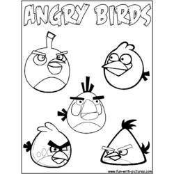 Dibujo para colorear: Angry Birds (Videojuegos) #25068 - Dibujos para Colorear e Imprimir Gratis