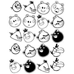 Dibujo para colorear: Angry Birds (Videojuegos) #25109 - Dibujos para Colorear e Imprimir Gratis