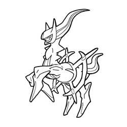 Dibujo Arceus (Videojuegos) #181851 para imprimir y colorear