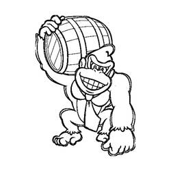 Dibujos para colorear: Donkey Kong - Dibujos para colorear