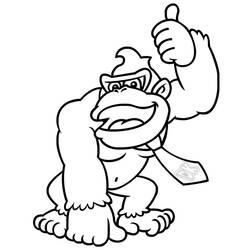 Dibujo para colorear: Donkey Kong (Videojuegos) #112160 - Dibujos para Colorear e Imprimir Gratis