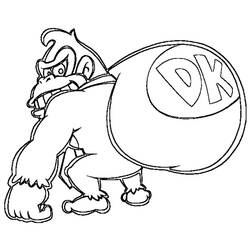 Dibujo para colorear: Donkey Kong (Videojuegos) #112172 - Dibujos para Colorear e Imprimir Gratis