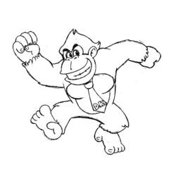 Dibujo para colorear: Donkey Kong (Videojuegos) #112175 - Dibujos para Colorear e Imprimir Gratis