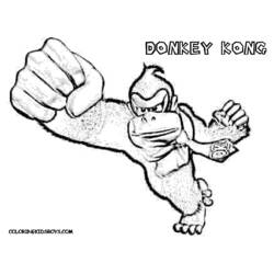 Dibujo para colorear: Donkey Kong (Videojuegos) #112180 - Dibujos para Colorear e Imprimir Gratis