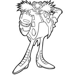 Dibujo para colorear: Dr. Eggman (Videojuegos) #187986 - Dibujos para Colorear e Imprimir Gratis