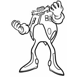 Dibujo para colorear: Dr. Eggman (Videojuegos) #187989 - Dibujos para Colorear e Imprimir Gratis