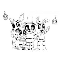 Dibujo Five Nights at Freddy’s (FNAF) (Videojuegos) #199594 para imprimir y colorear
