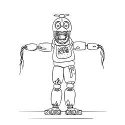 Dibujo para colorear: Five Nights at Freddy’s (FNAF) (Videojuegos) #199604 - Dibujos para Colorear e Imprimir Gratis