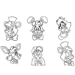 Dibujo Five Nights at Freddy’s (FNAF) (Videojuegos) #199609 para imprimir y colorear