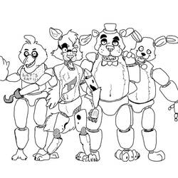 Dibujo para colorear: Five Nights at Freddy’s (FNAF) (Videojuegos) #199620 - Dibujos para Colorear e Imprimir Gratis