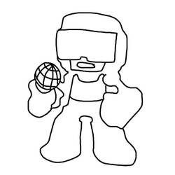 Dibujo Friday Night Funkin' (Videojuegos) #174528 para imprimir y colorear
