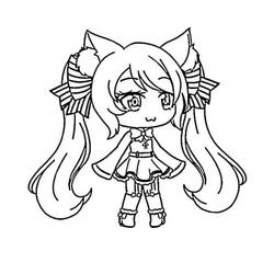 Dibujo para colorear: Gacha Life (Videojuegos) #174520 - Dibujos para Colorear e Imprimir Gratis
