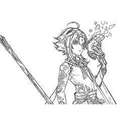 Dibujo Genshin Impact (Videojuegos) #211714 para imprimir y colorear