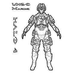 Dibujo para colorear: Halo (Videojuegos) #200145 - Dibujos para Colorear e Imprimir Gratis