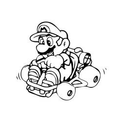 Dibujo para colorear: Mario Kart (Videojuegos) #183554 - Dibujos para Colorear e Imprimir Gratis