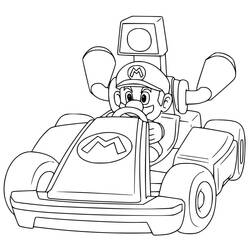 Dibujo para colorear: Mario Kart (Videojuegos) #183563 - Dibujos para Colorear e Imprimir Gratis